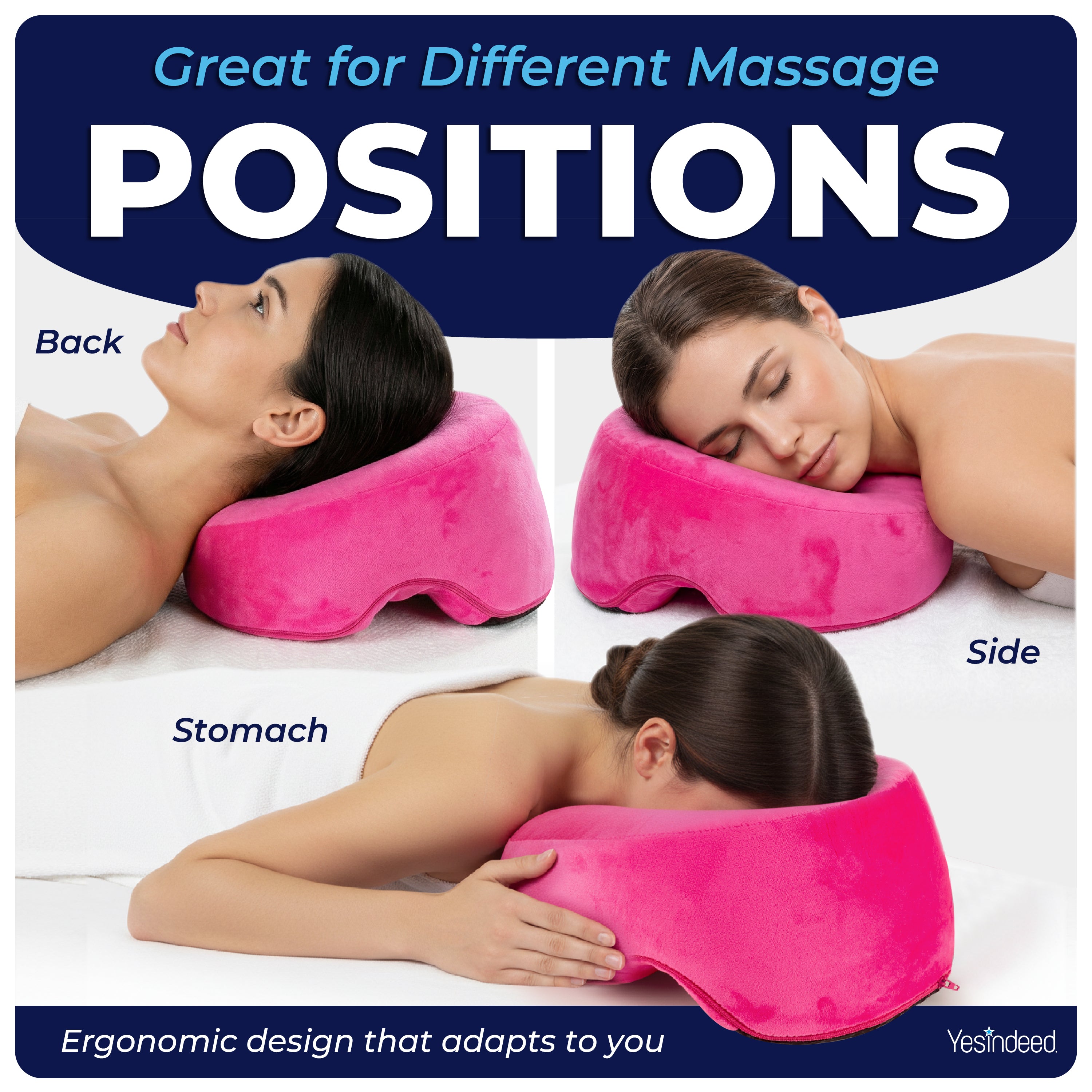 Face Down Pillow for Massage Bed