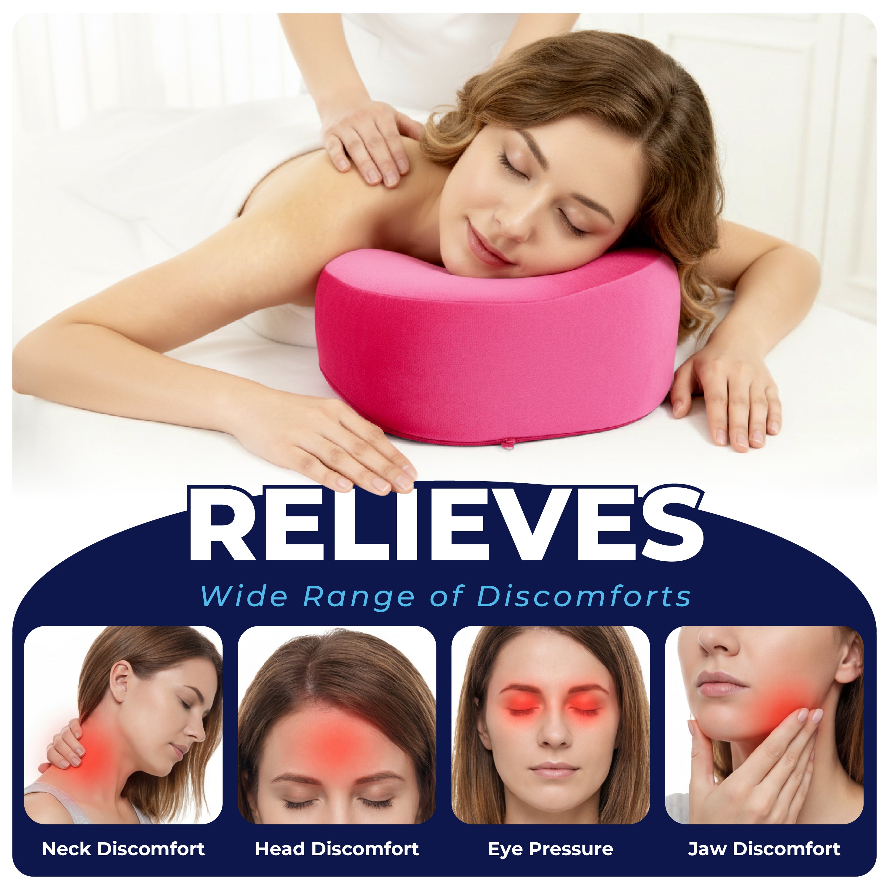 Face Down Pillow for Massage Bed