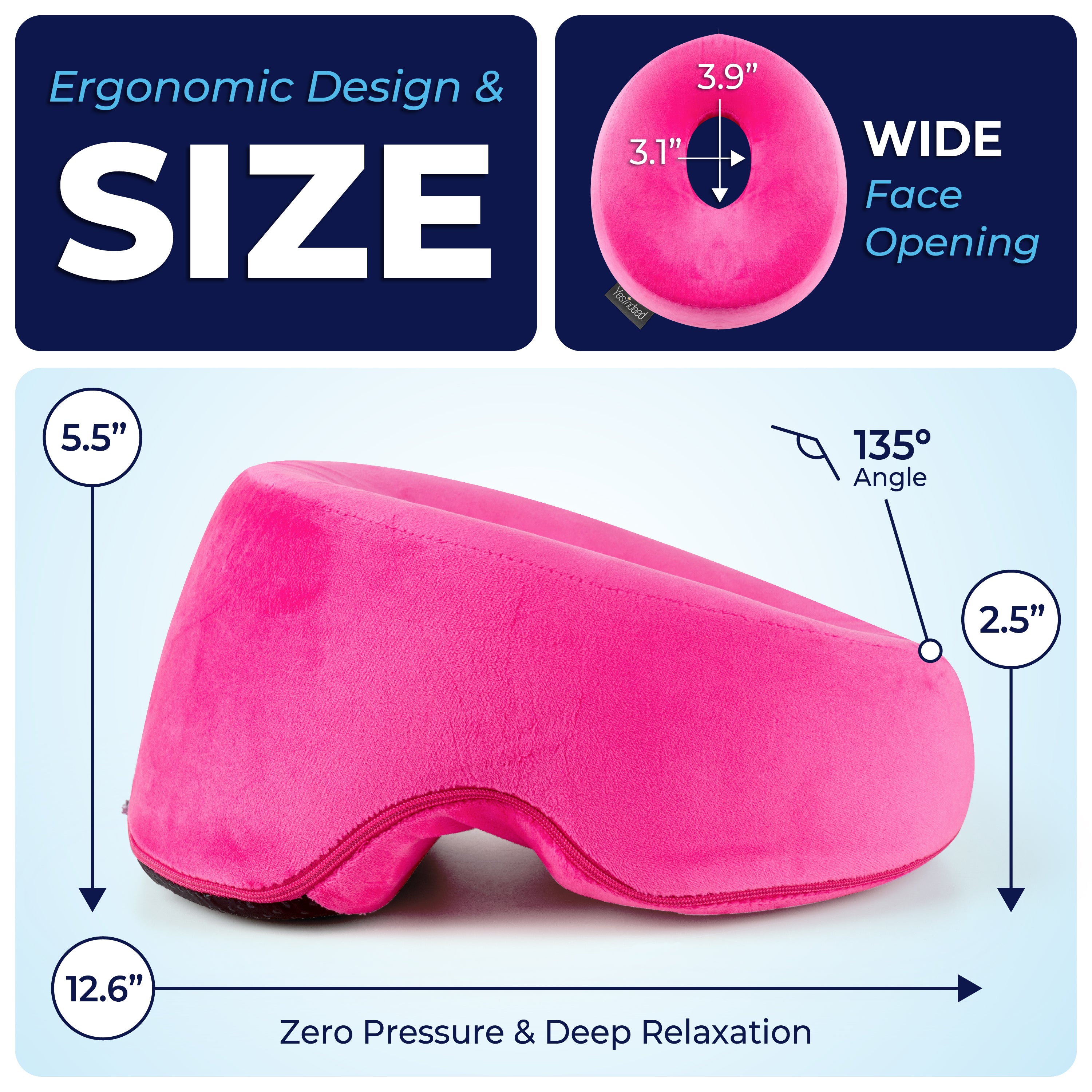 Face Down Pillow for Massage Bed
