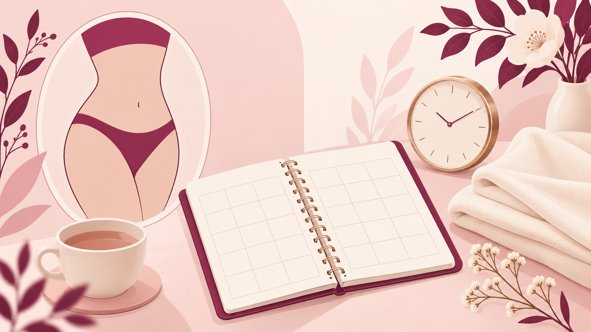 Wordless illustration of thoughtful tummy tuck research and personal questions