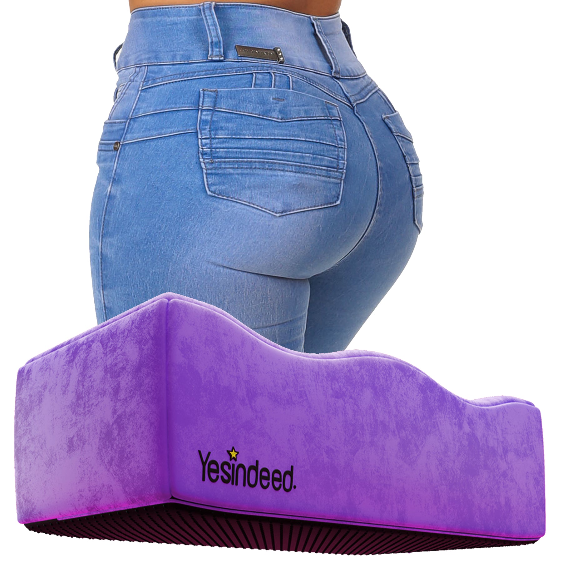 Yesindeed The Original Brazilian Butt Lift Pillow – Dr. Approved for Post Surgery Recovery Seat – BBL Foam Pillow + Cover Bag Firm Support Cushion