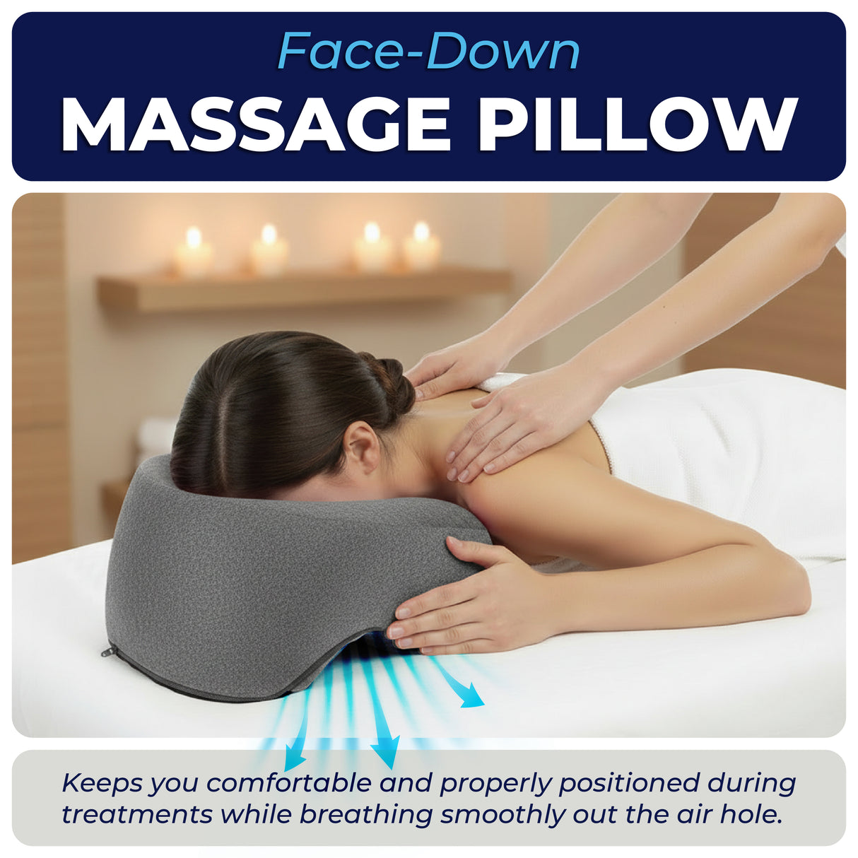 Face Down Pillow for Massage Bed