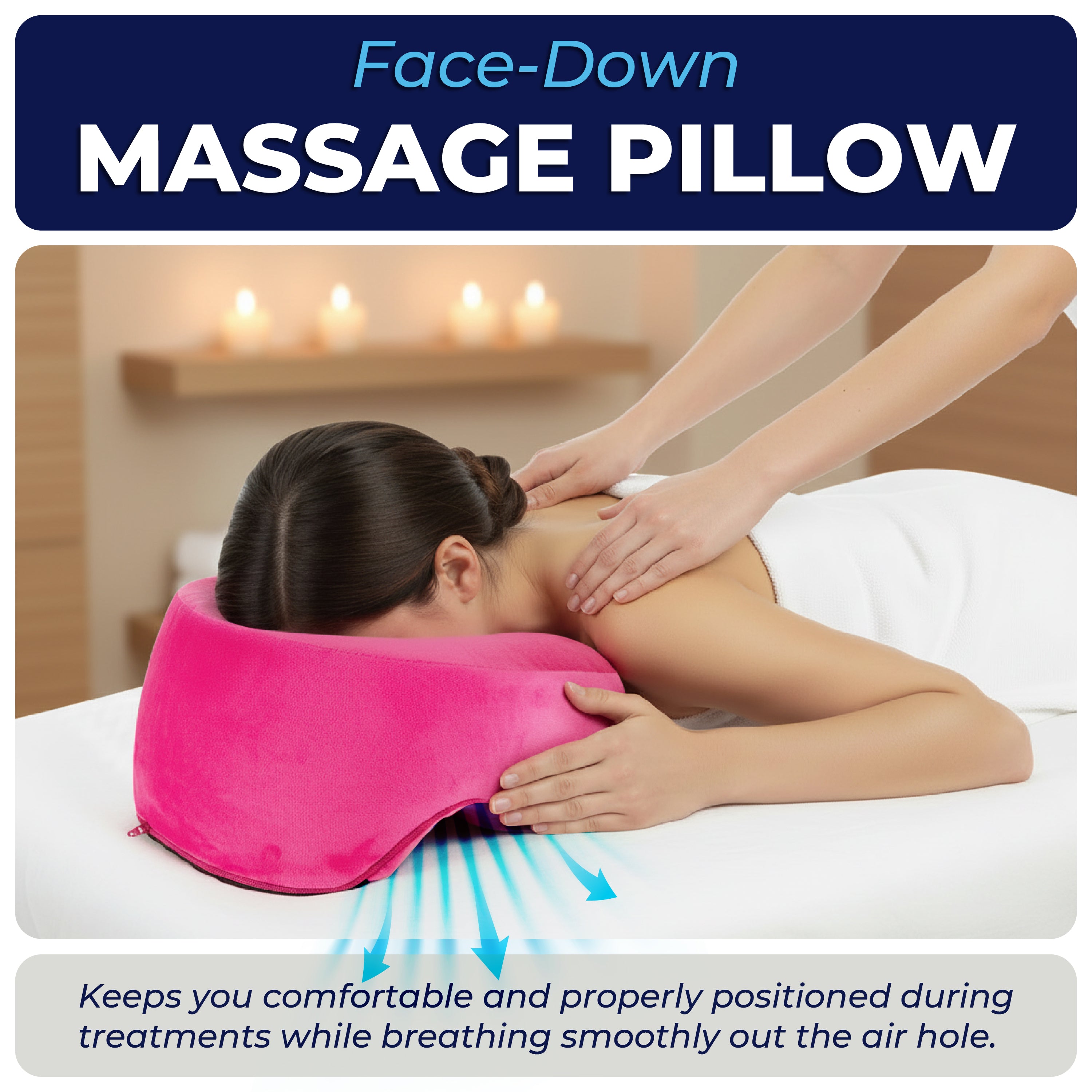 Face Down Pillow for Massage Bed
