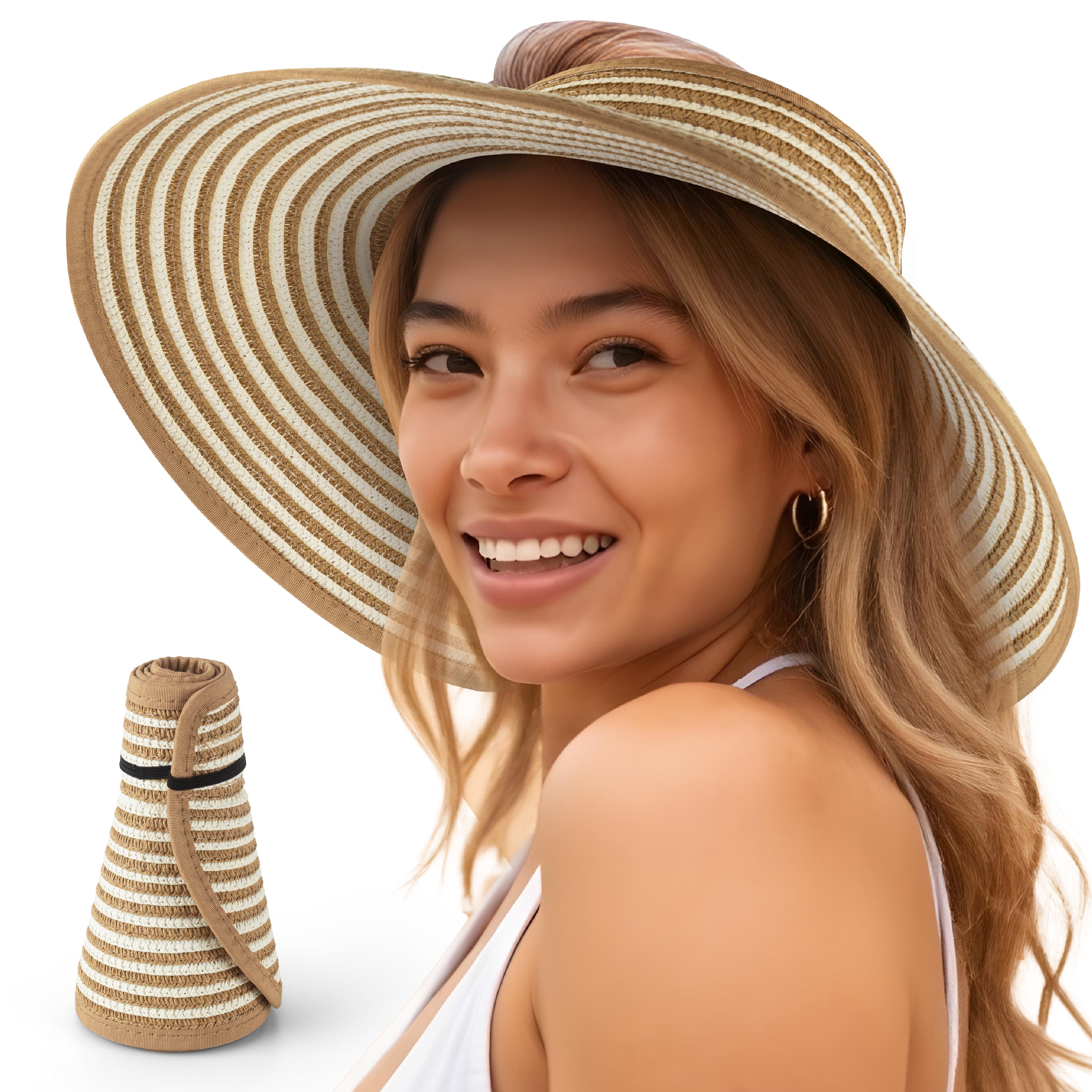 Women’s Sun Visor -  Straw
