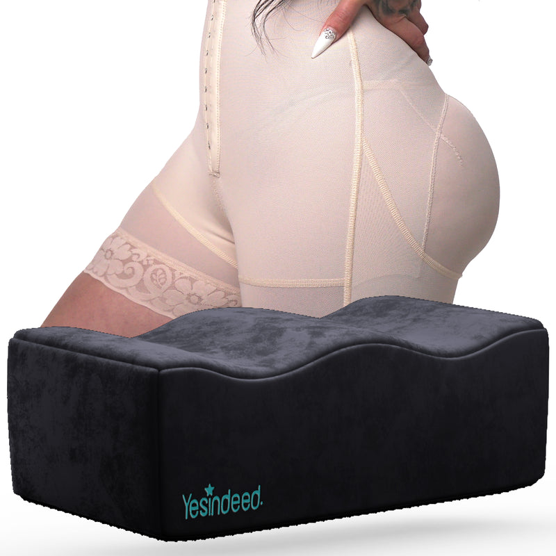 BBL Pillow For Sitting After Surgery - Brazilian Butt Lift Wedge Cushion With Carry Bag
