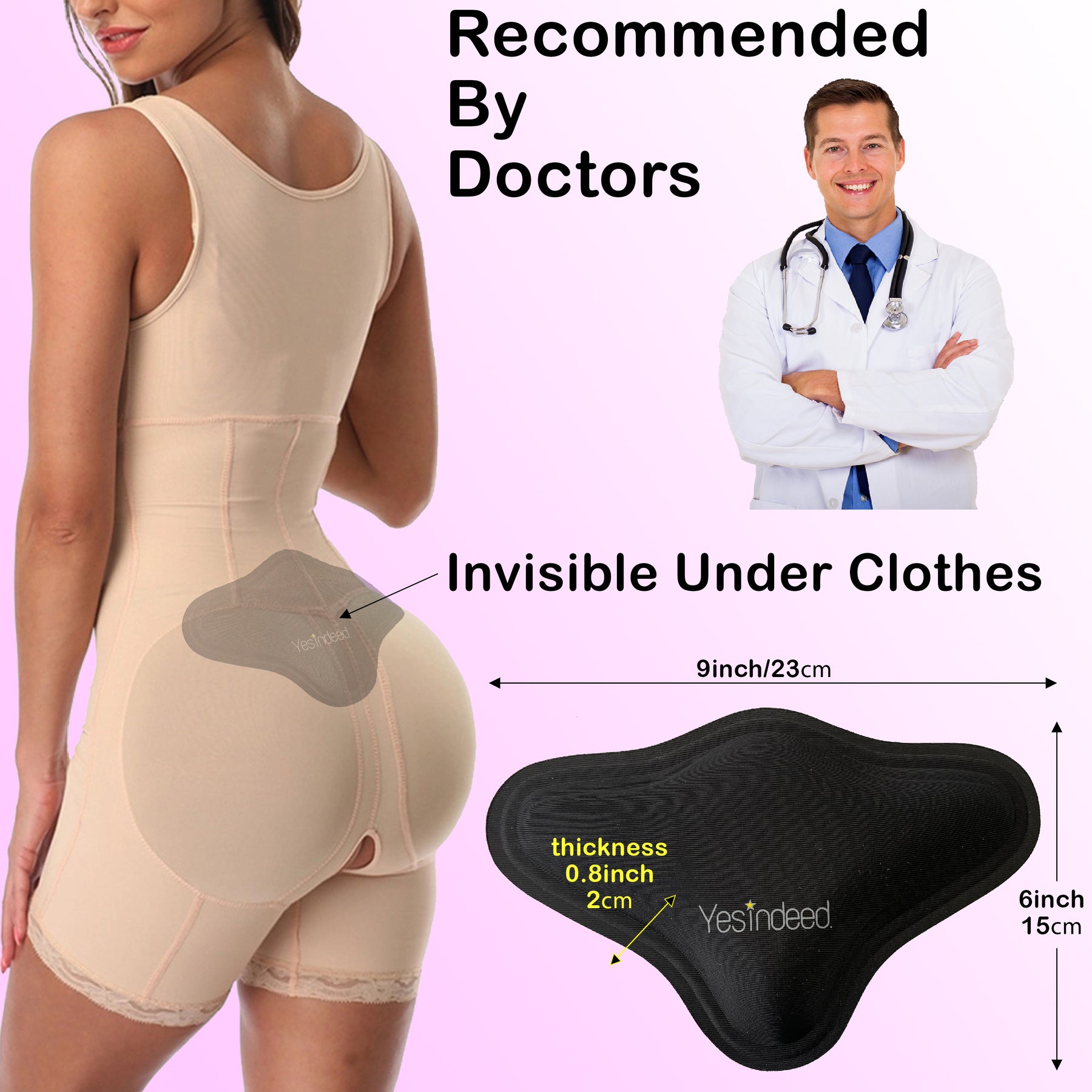 Lipo Back Board Post Surgery liposuction 360- Supportive 360  Liposuction Recovery Foam Wrap, BBL Supplies, Ab & Lipo Board 360 for  Comfort : Health & Household